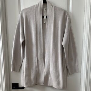 Lululemon Athletica Merino Wool-blend Ribbed Long Wrap Sweater